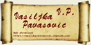 Vasiljka Pavasović vizit kartica